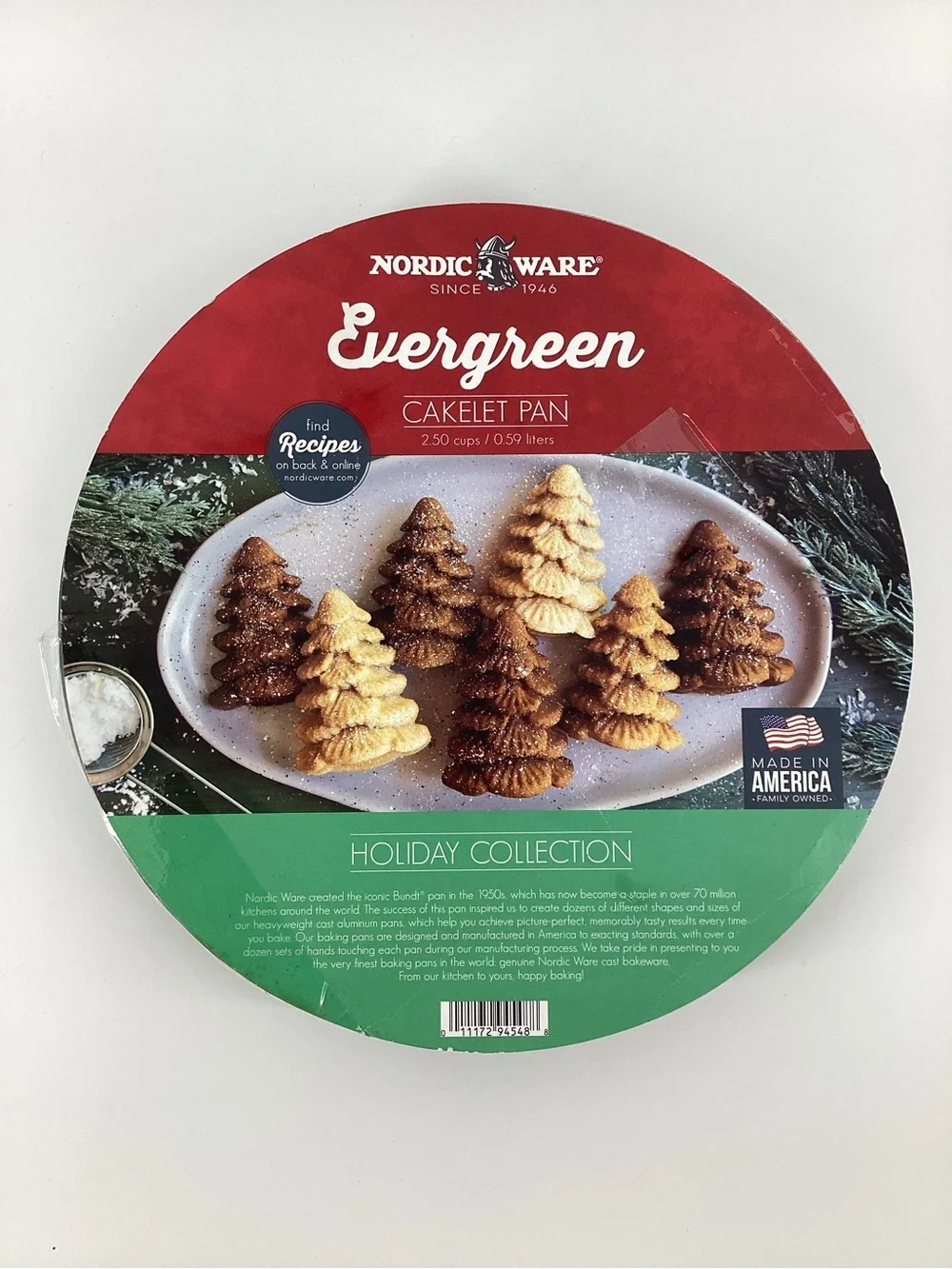 Nordic Ware Evergreen Cakelet Pan